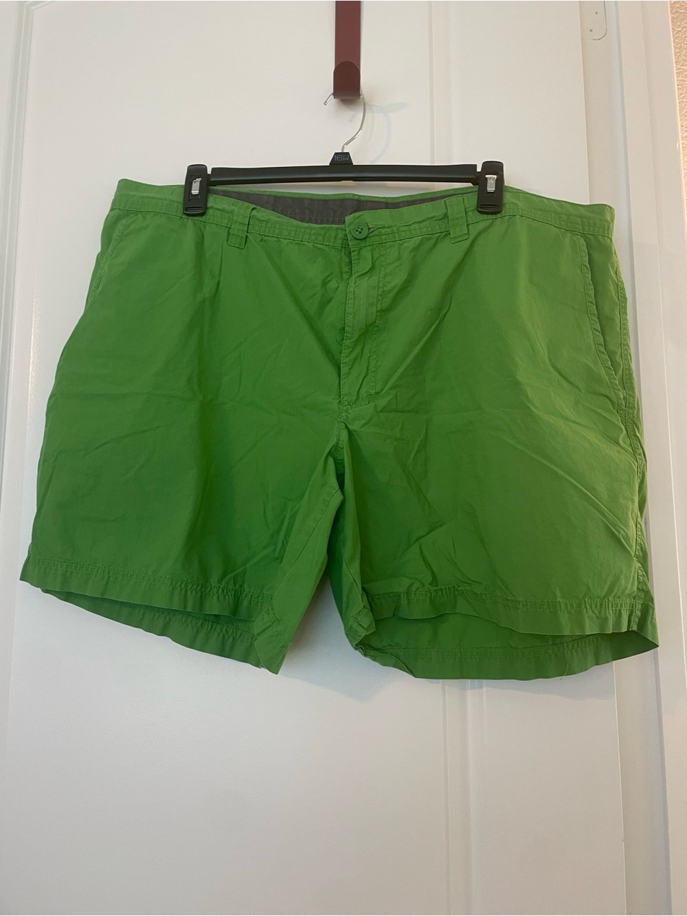 Columbia Bright Green Men's Flat Front Shorts
